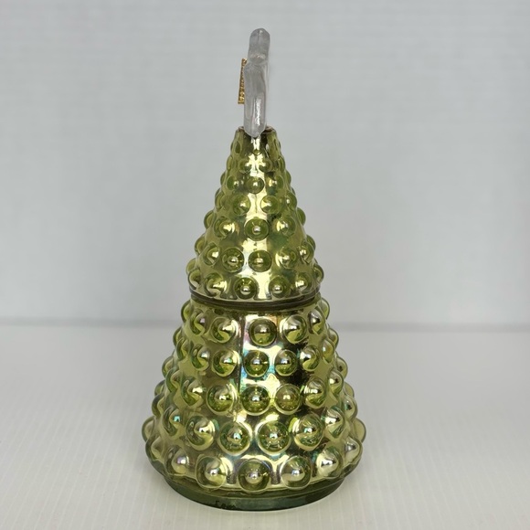 NEW Anthropologie Tree Gold Glass Candle “A” Monogram Balsam Cedarwood 8” - Picture 2 of 8